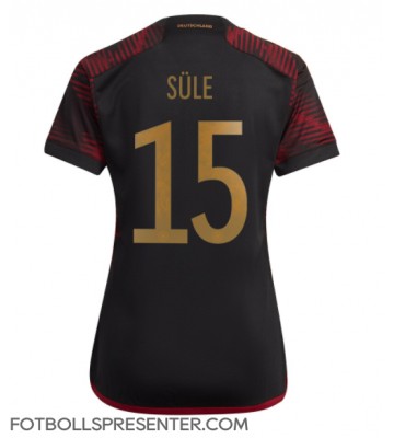Tyskland Niklas Sule #15 Borta Matchtröja Dam VM 2022 Kortärmad
